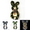 Bunny Adorable Easter Bow Decorative Wreath For Charming Celebrations Holiday
