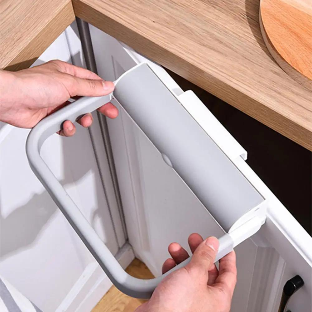 Useful Trash Bag Rack Long Lasting Waste Bin Shelf Waterproof Hanging Type No Need To Bend Waste Bin Shelf