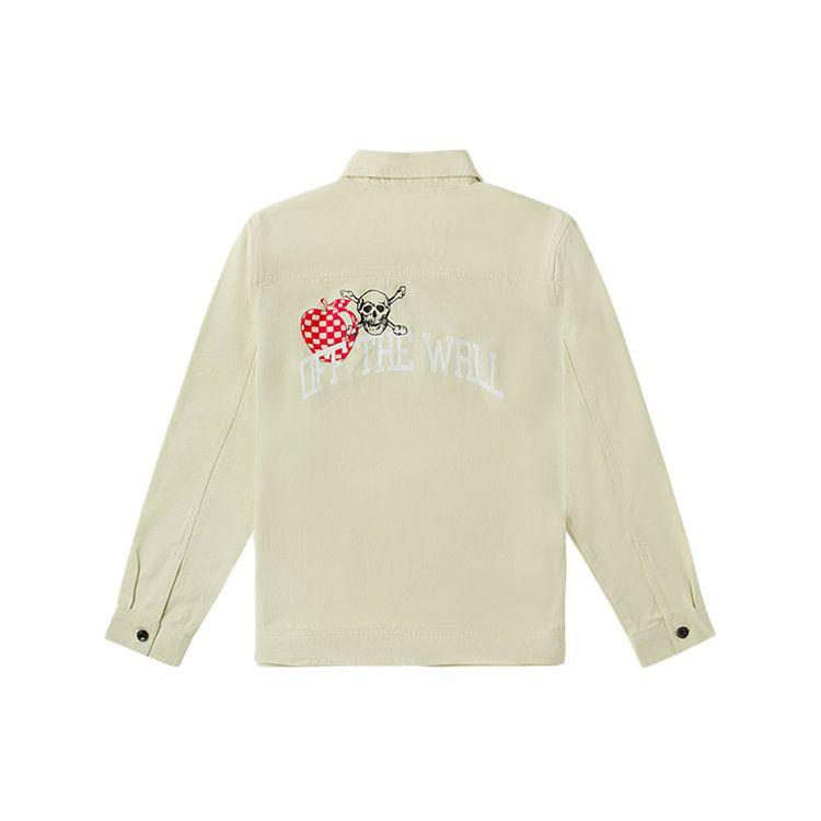 Vans Skull Print Casual Jacket Men Jackets Off-White VN0A5DYSZ6K