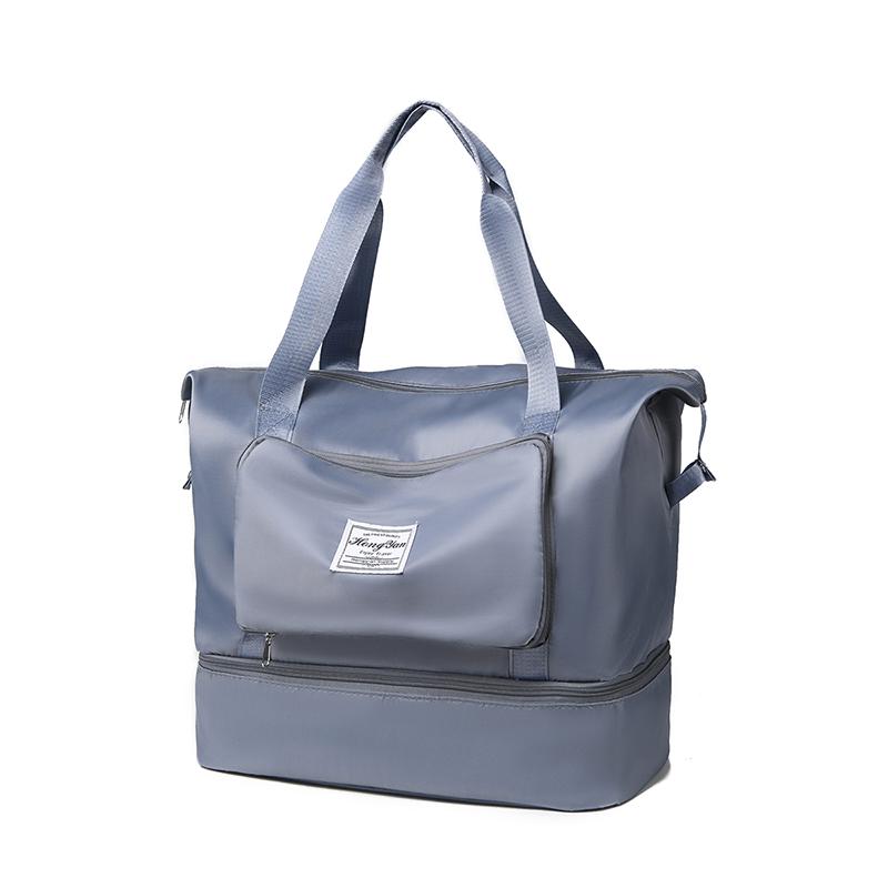Large Capacity Foldable Travel Duffel Bag Multifunctional Oxford Storage Bag for Short Trips