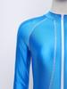 S-3XL Damen Ganzkörper Rash Guard Badeanzug Stehkragen Langarm Lange Hosen Glänzender Jumpsuit für Surfen Tauchen Wassersport