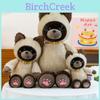 Siamese Cat Plush Toy With Pp Cotton Filling Perfect For Gift And Comfort For Girls