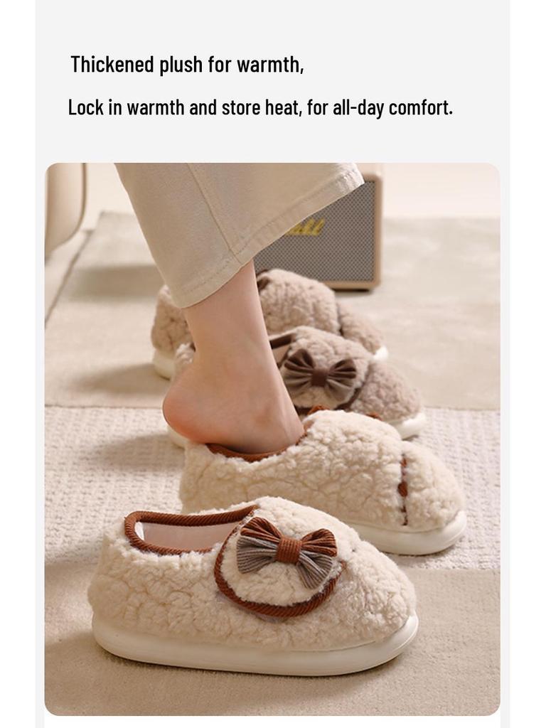 2025 Postpartum Women's Non-Slip Slippers - Soft, Thickened, Adjustable Cotton Shoes for 10-11 Months Winter