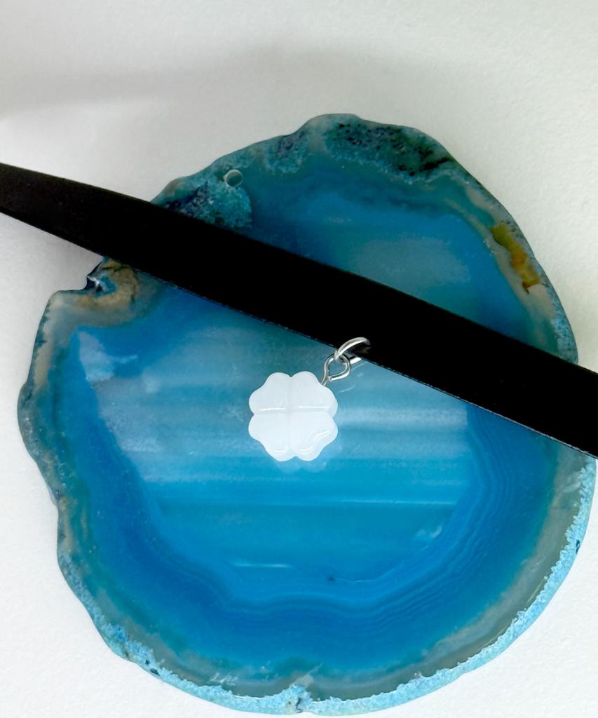 Glory_Arden Surgical Steel 2-Color Jade Pendant Choker Necklace/Ghmn-492