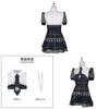 Vestito Cosplay di Frankie Stein di Monster High con Morbido Materiale in Nylon per Role Play Anime