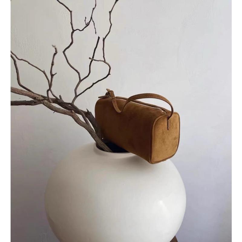 Bolso de Cuero Nicho Bolso Portalápices Gamuza Bolso Sobaco Un Hombro Mini Cuadrado de Cuero Bolso de Mano Mujer