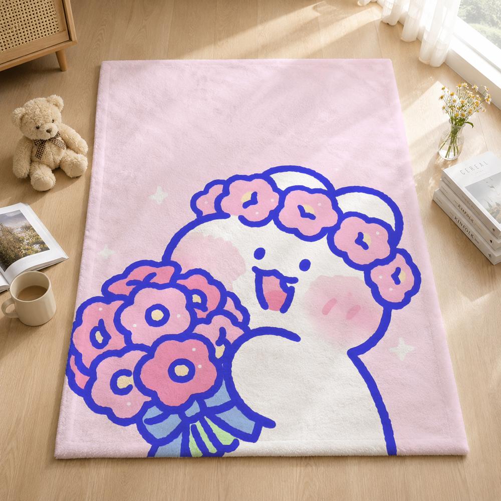 Art M-Mongmong Throw Blankets Soft Warm Flannel Blanket Bedding For Bed Living Room Home Sofa