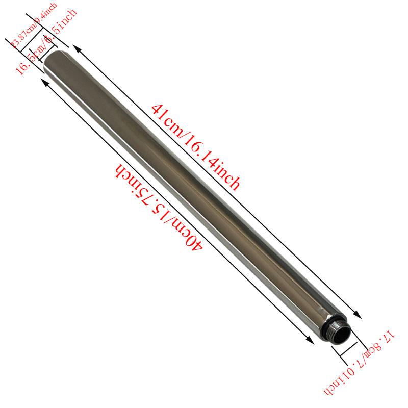 20/30/40/50cm Bathroom Shower Extension Tube Installation Specification 18mm Round Extension Bar Pipe Bathroom Accessories