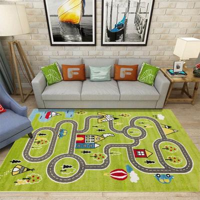 Städtische Verkehrsmatten Kinder-Spielteppiche Schlafzimmer Wohnzimmer Warme und rutschfeste Matten Heimdekoration Teppich