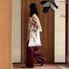 New niche design linen ethnic style bohemian shoulder messenger bag women's bag large capacity tote bag