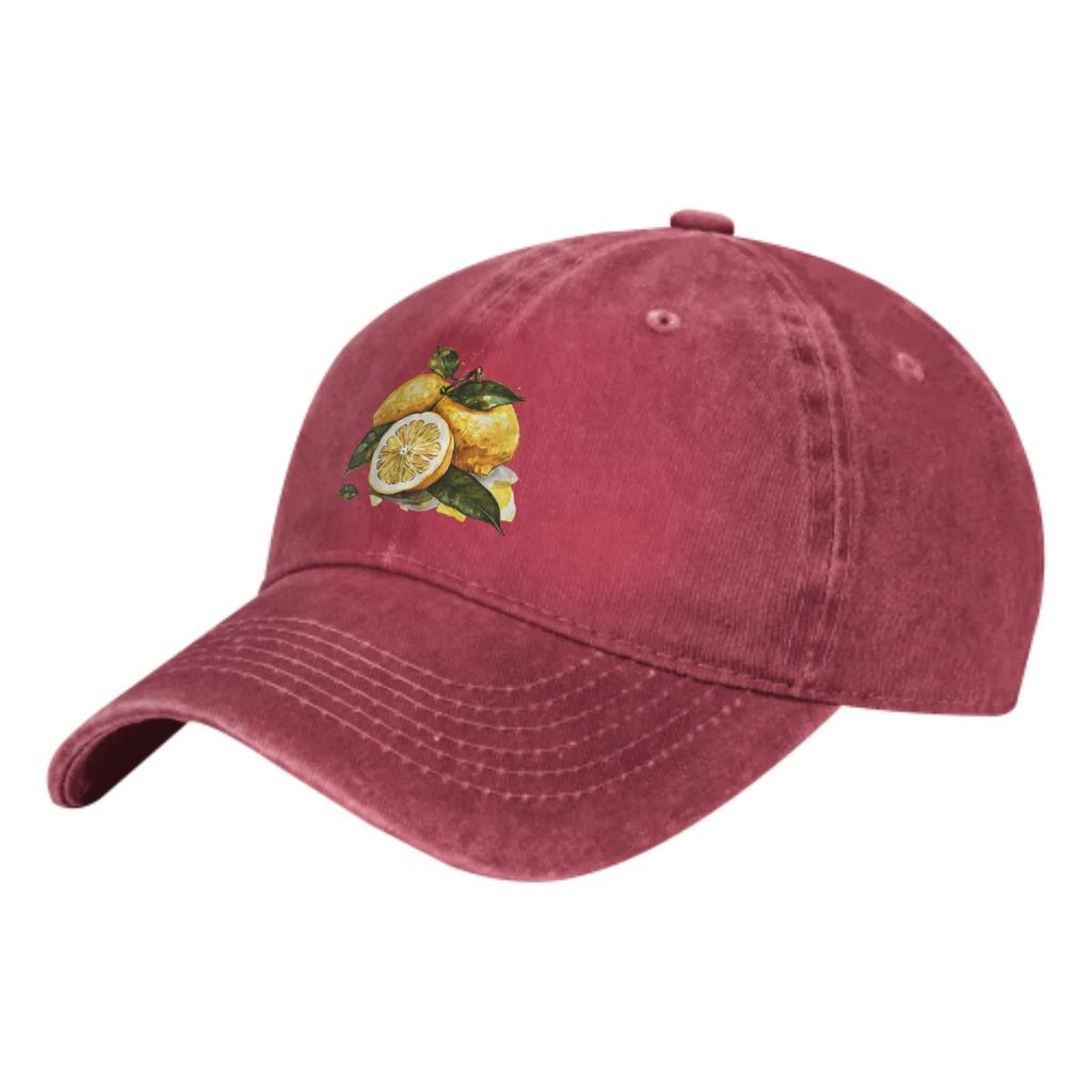 Sour Lemon Summer Classic Fashion Men Trucker Hat Cotton Breathable Women Cowboy Cap Outdoor Leisure Basketball Caps