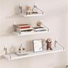 Punch-Free Floating Wall Shelf - Living Room Wall-Mounted Bookcase & Storage Rack