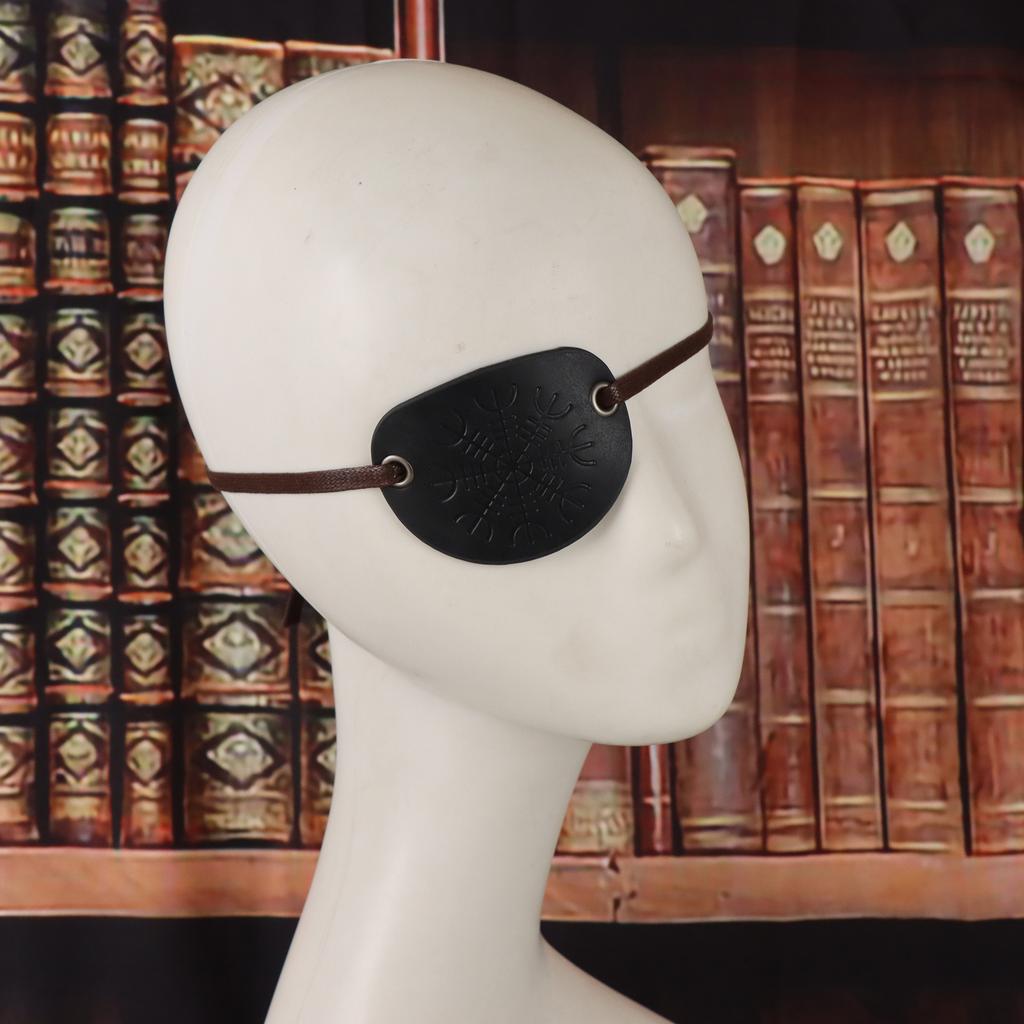 Retro two-piece Medieval Headband Wave Headband Viking Pirate Eye Mask Halloween Role-playing Accessories Pops