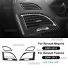 Sticker For Renault Fluence Megane 3 RS 2009 2010 2011 2012 2013 2014 2015 Car Real Soft Carbon Fiber Both Side Air Outlet Trim