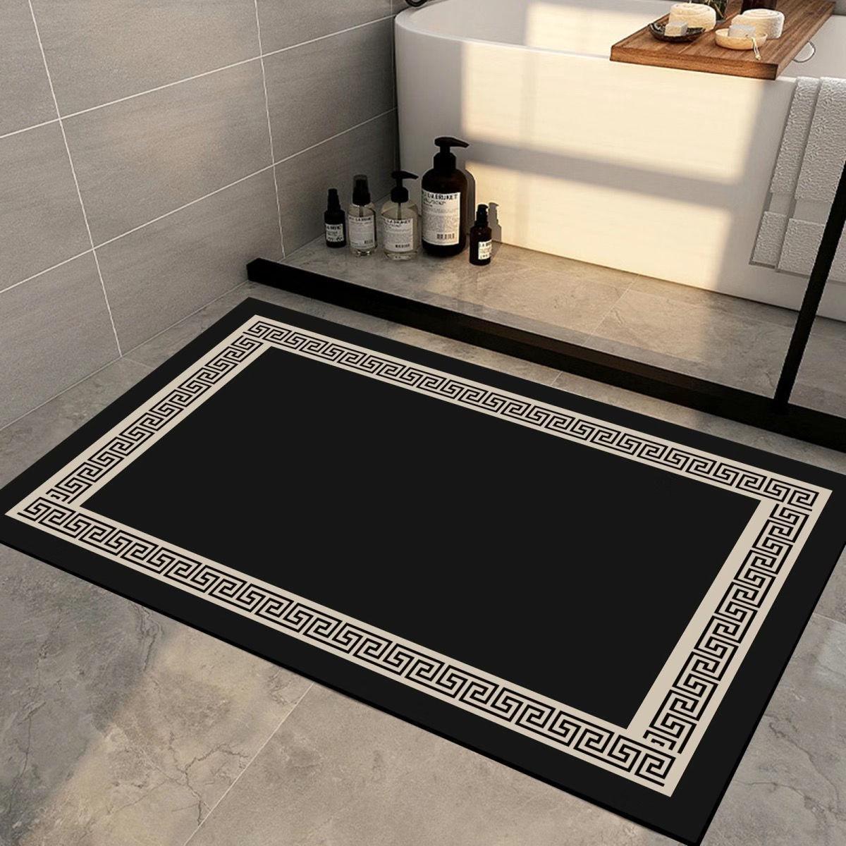 

Light Luxury Anti-Slip Diatom Mud Bathroom Floor Mat - Water Absorbent & Cuttable 40x60cm (Diatom Mud)