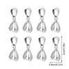40Pcs Metal Pinch Clip Bail Clasp Copper Dangle Necklace Pendant Clamps Findings Jewelry Making Supplies