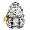 Lightning Print Backpack Large Capacity Graffiti Unisex Schoolbag Junior High School Student Backpack