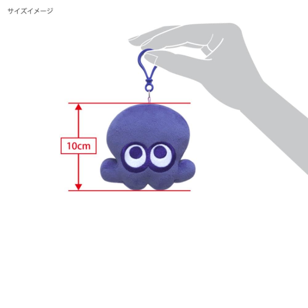 Sanei Boeki Splatoon 3 Plush Mascot Octopus (Blue) (Mascot) W10.5×D4.5×H10cm