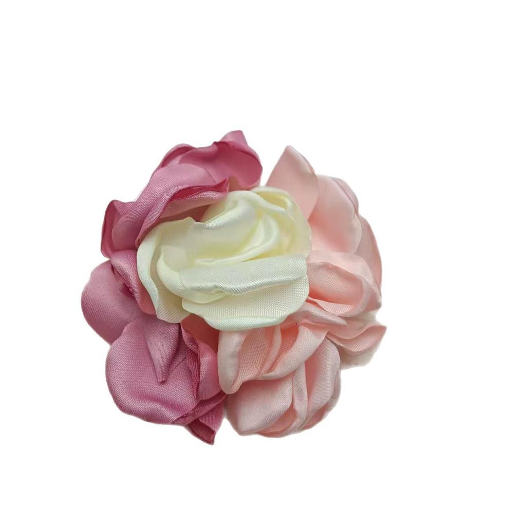 Handmade Organza Fabric Flower for Hair Accessories and Clothing Embellishments