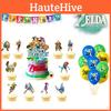 Legend Of Zelda Game Theme Balloon Banner Cake Toppers Set Party Decorations