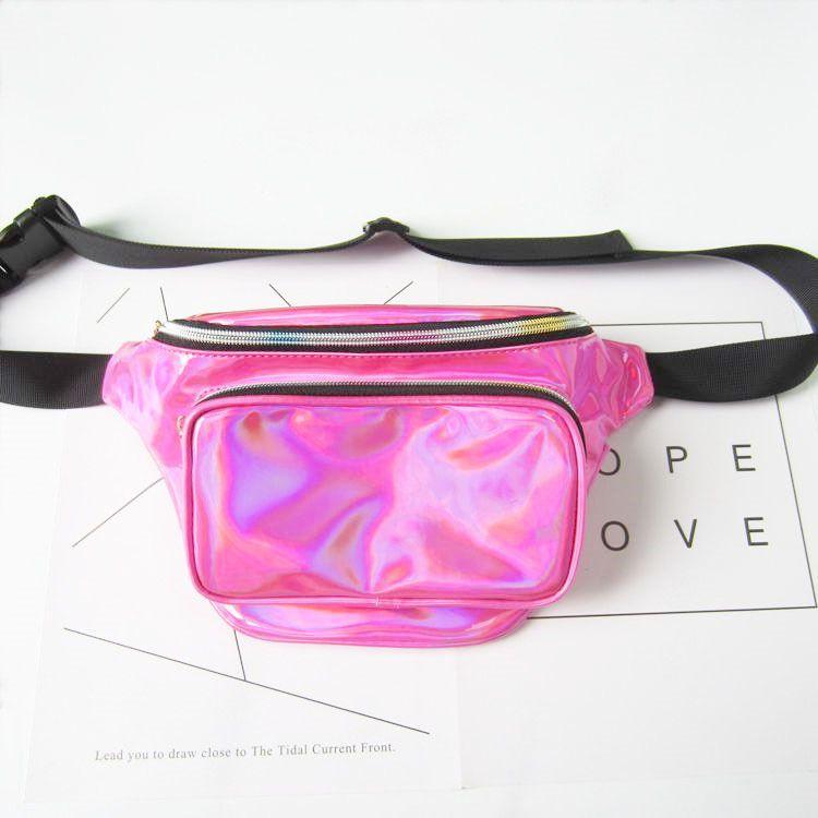Fashion Laser Hüfttasche, Street Trend, Persönlichkeit, Bunt Sportlich, Einzel Schulter Umhängetasche, Sporttasche, Brusttasche