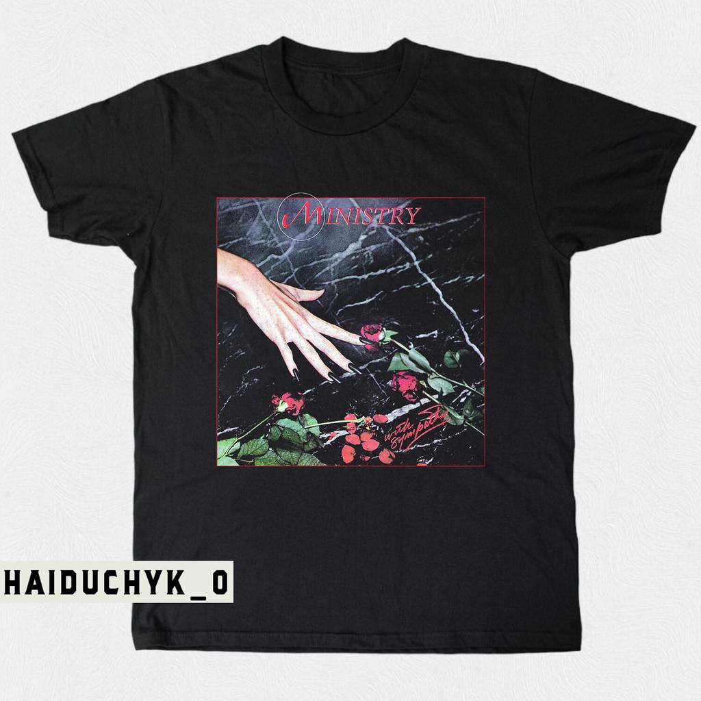 Ministry - With Sympathy Metal Band Unisex Black T-shirt Size S-5XL