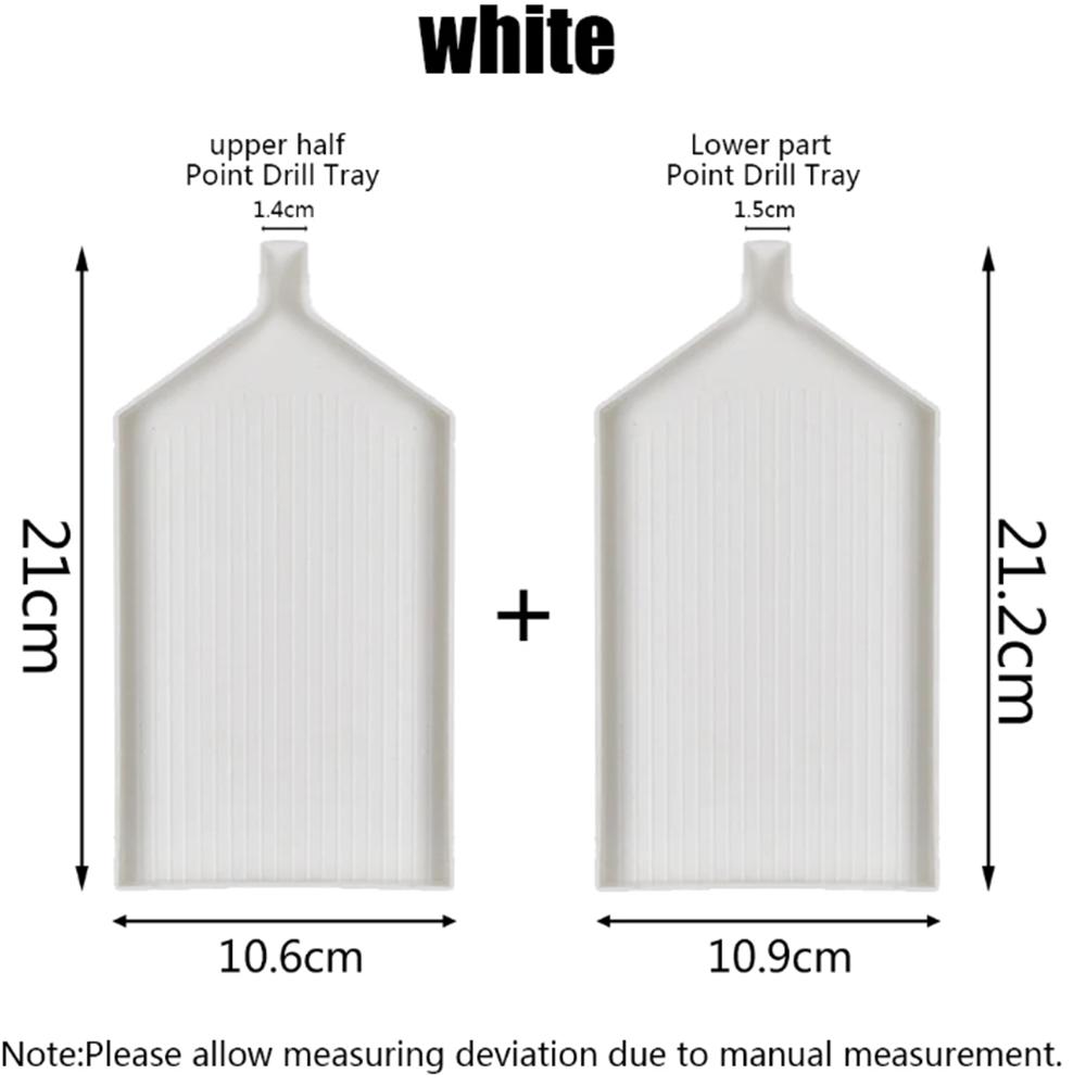 2Pcs/Sets New large Multi-functional Diamond Painting Plate DIY Diamond Art Tray For Diamond Embroidery Cross stitch Accessories