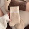 Women's Extra Thick Terry Socks, Velvet-Lined for Autumn & Winter - Non-Cotton, Versatile Floor Socks