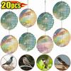 20pcs Reflective Bird Repellent Sticker Round Shape Bird Repellent Tape  Garden Home
