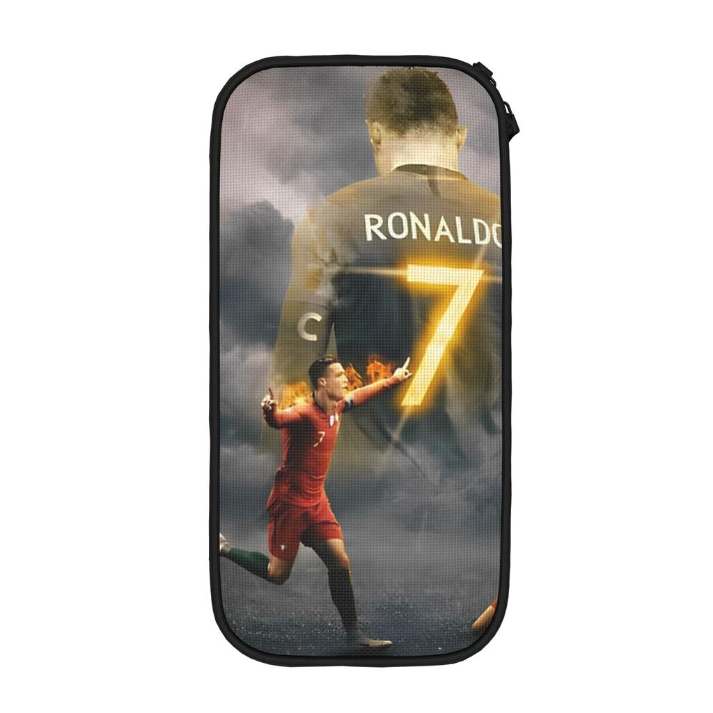 Lustiges Fußball-Federmäppchen Ronaldos Federmäppchen für Mädchen Jungen Große Kapazität Taschen Schulbedarf Geschenke Schreibwaren