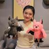 24CM Cartoon Bat Plush Toy Dark Elf Cute Sleep Storytelling Stuffed Doll Gift for Children