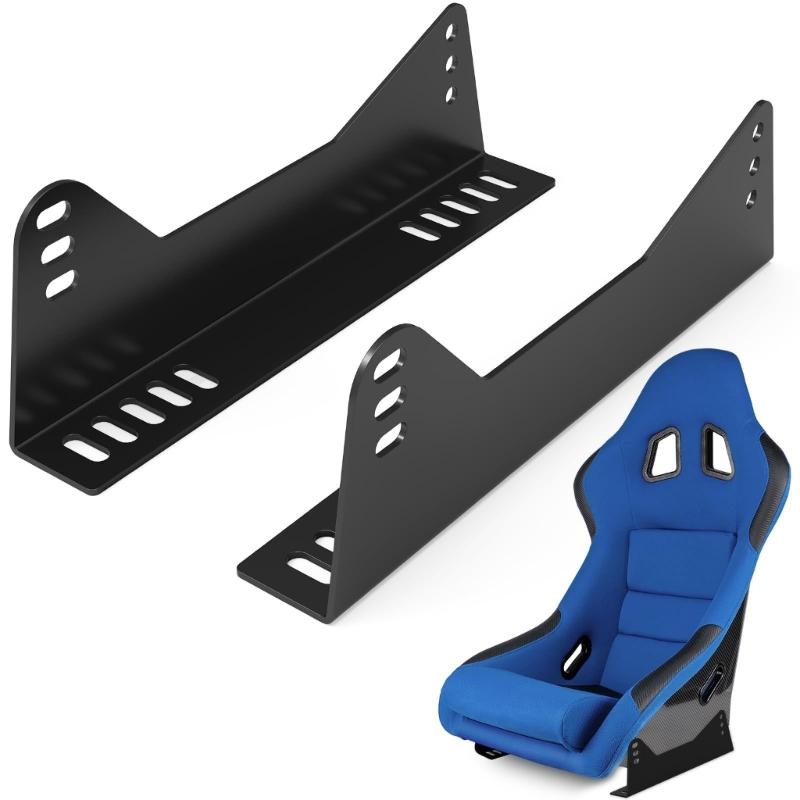 Adjustable Sliding Rail Bracket Set Designed for Bucket Race Seat Providing Simple Mounting and Rust Preventive Finish