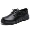 Platform Loafers Single Shoes British Style Small Leather Shoes Spring Thick Heel Lace-Up College Shoes Women