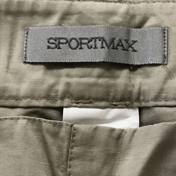 SPORTMAX Max Mara Hergestellt in Portugal Leinenmischung Weite Hose Damen 36 Schrittlänge 83cm Beige(GEBRAUCHT)