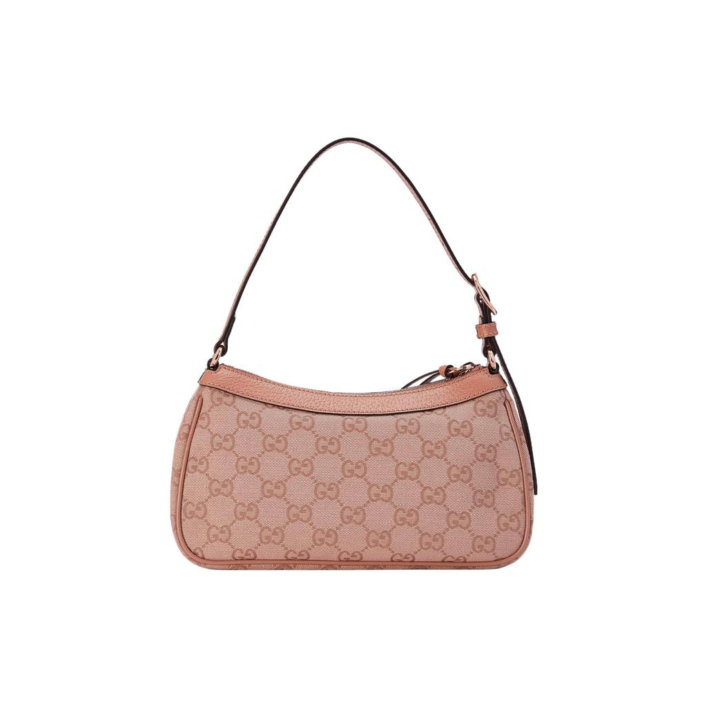 Gucci GG Canvas Leder Hobo Schultertasche Pink für Tägliches Party Einkaufen 735145-FACC5-5748