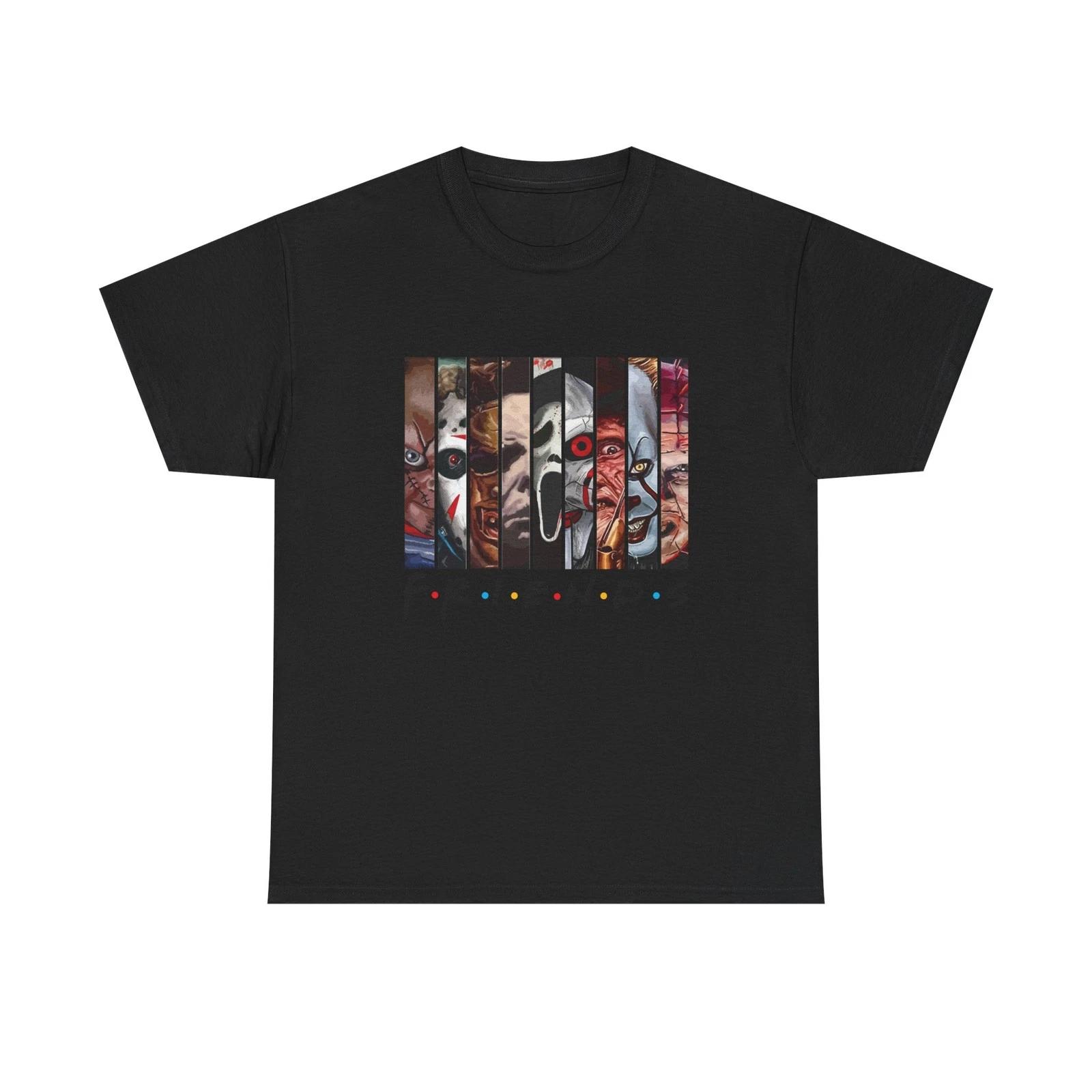Horror Friends TV Show Collage Tee XL