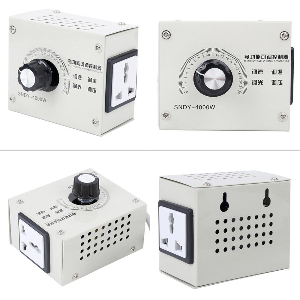 AC110V/220V Voltage Controller Adjustable Dimmer SCR Voltage Regulator  Temperature Control