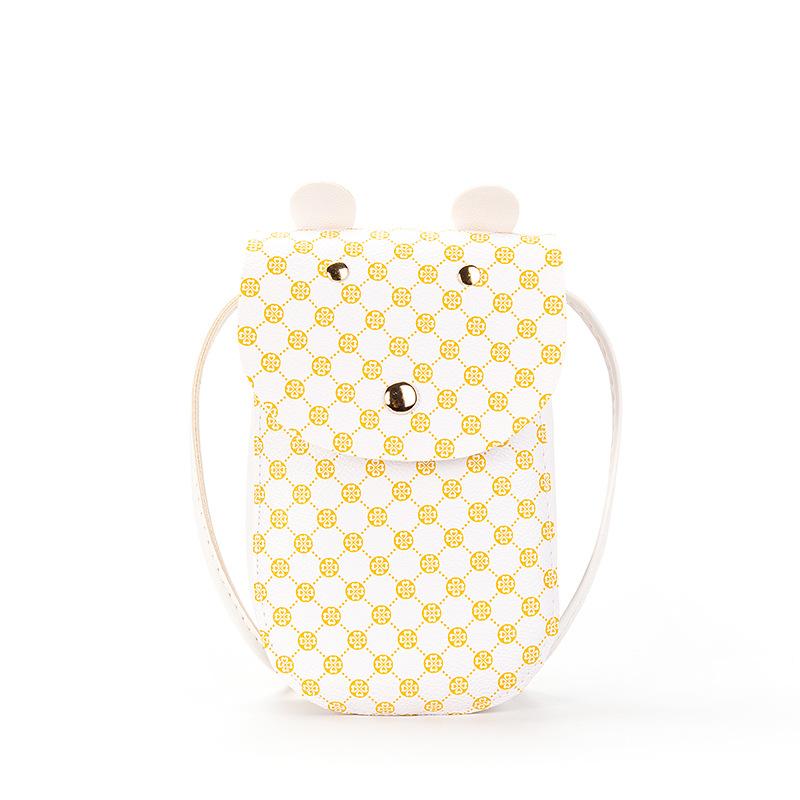 Printed single shoulder crossbody mobile phone bag versatile niche cute women's bag