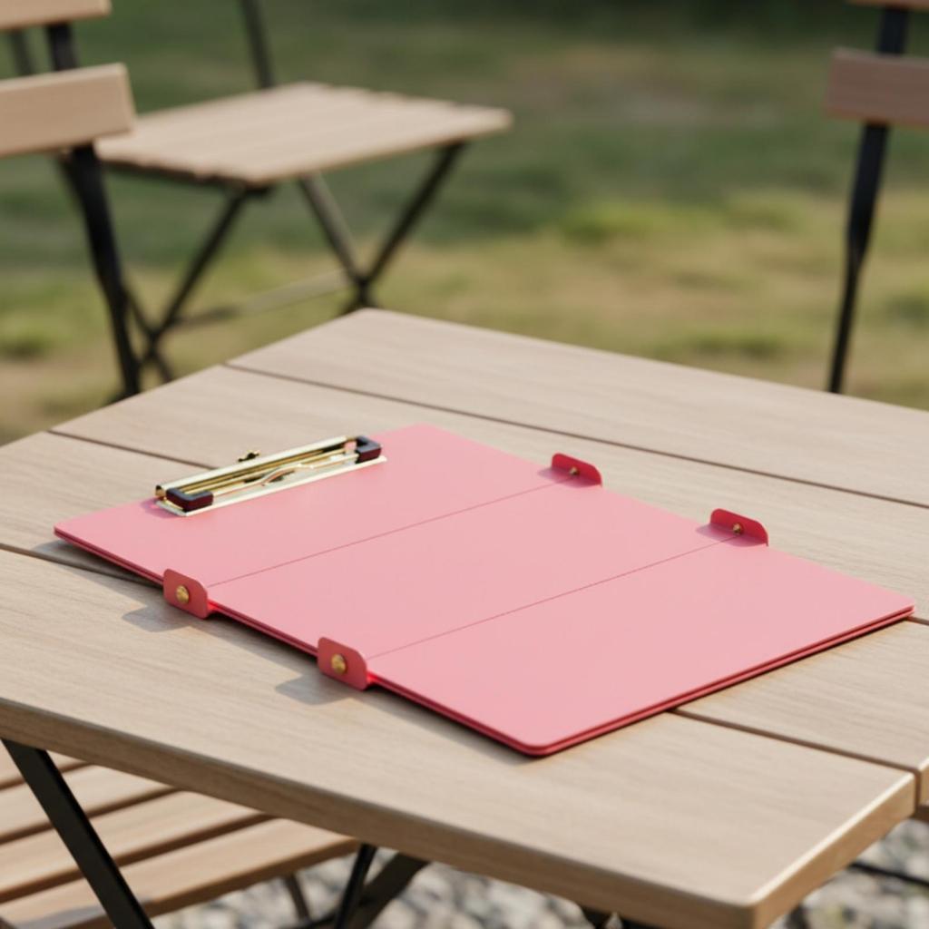 Tri-Fold Clipboard Portable Stationery Streamlined for Office