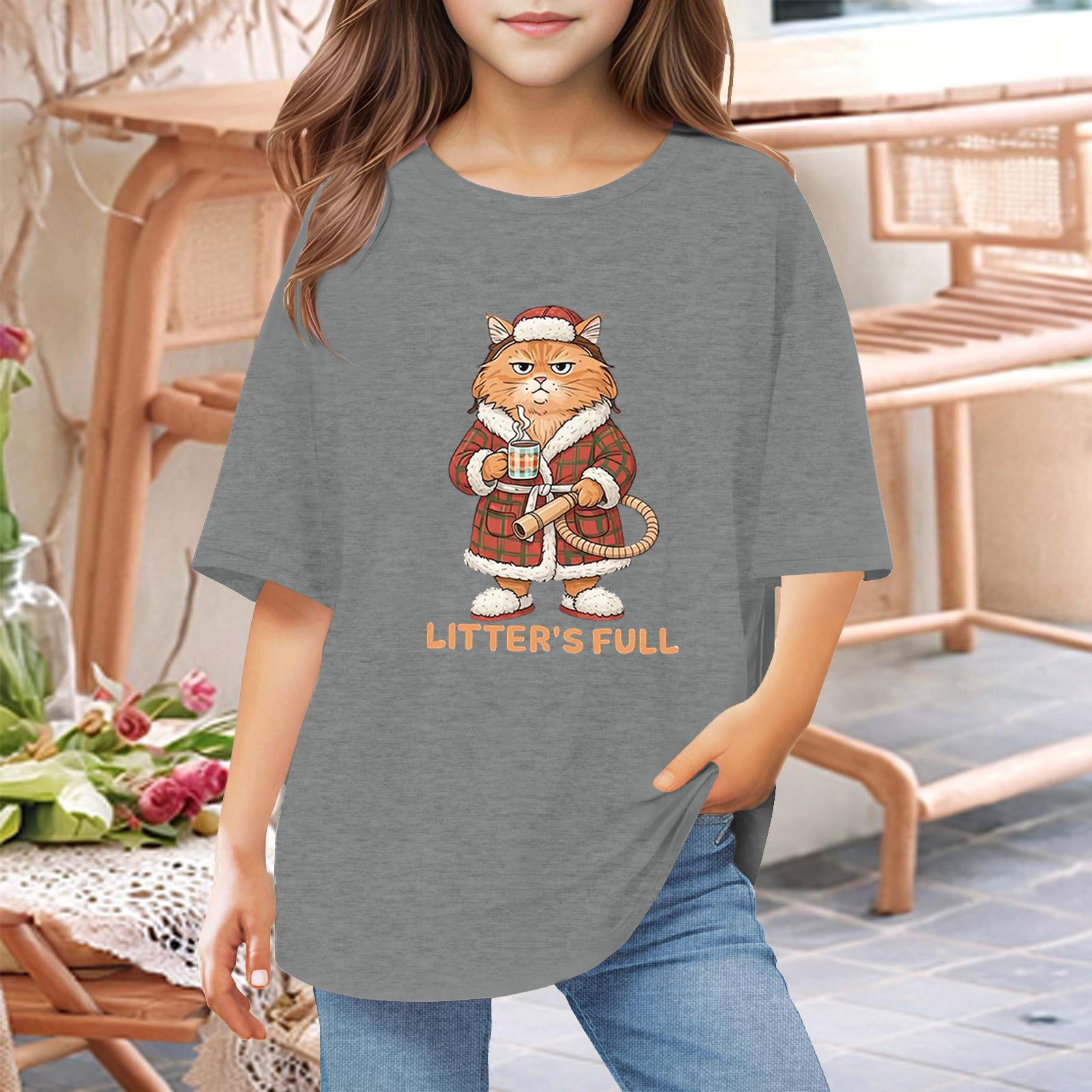 

Toddler Girl Boy T-Shirts Kids Top Boys And Girls Printed Short Sleeved T-shirt 1-12Y 140