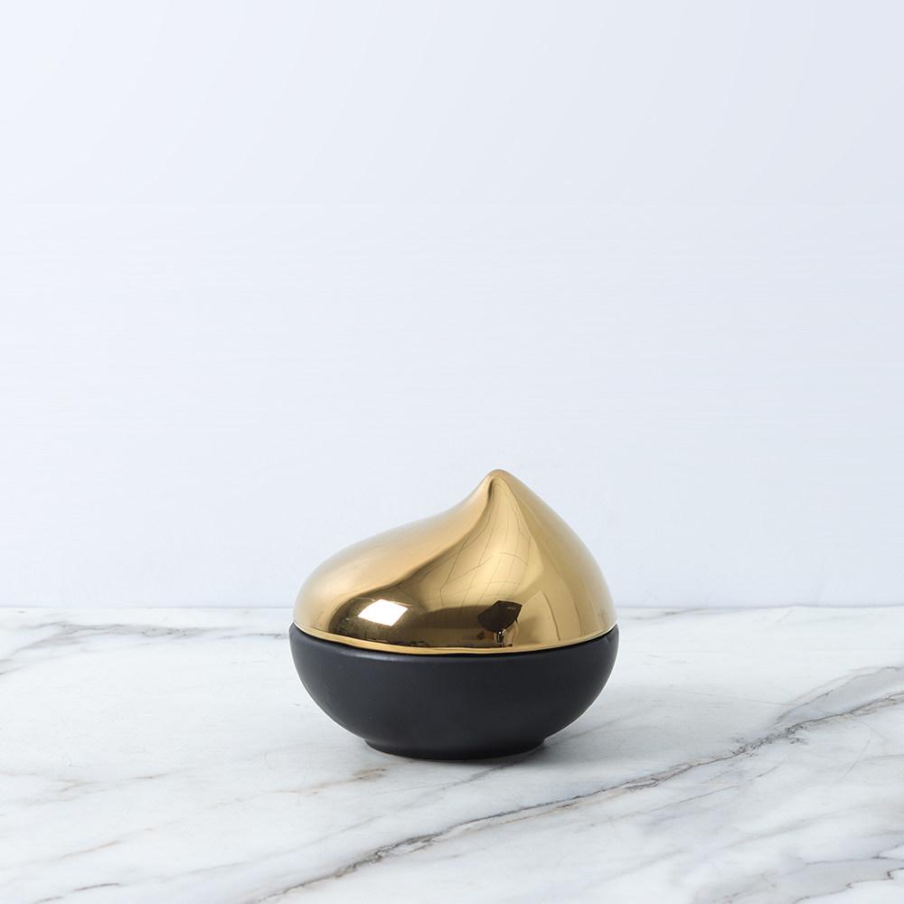 Deluxe Electroplated Ceramic Storage Box Creative