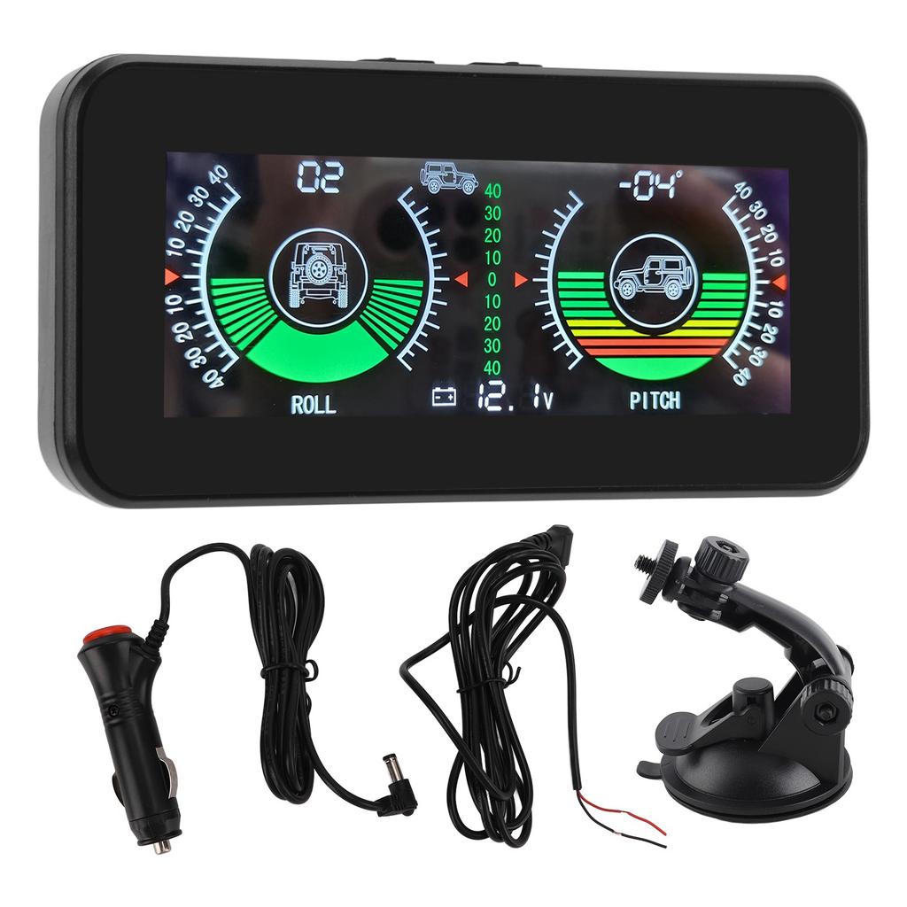 Universal Intelligent Car Inclinometer Tilt Gauge High Resolution HUD Digital Angle Slope Meter for Automobile