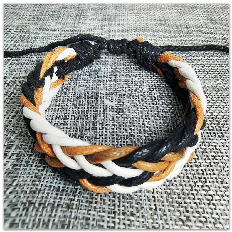 Colorful Hand-Woven Rope Bracelet - B300ins Casual Design