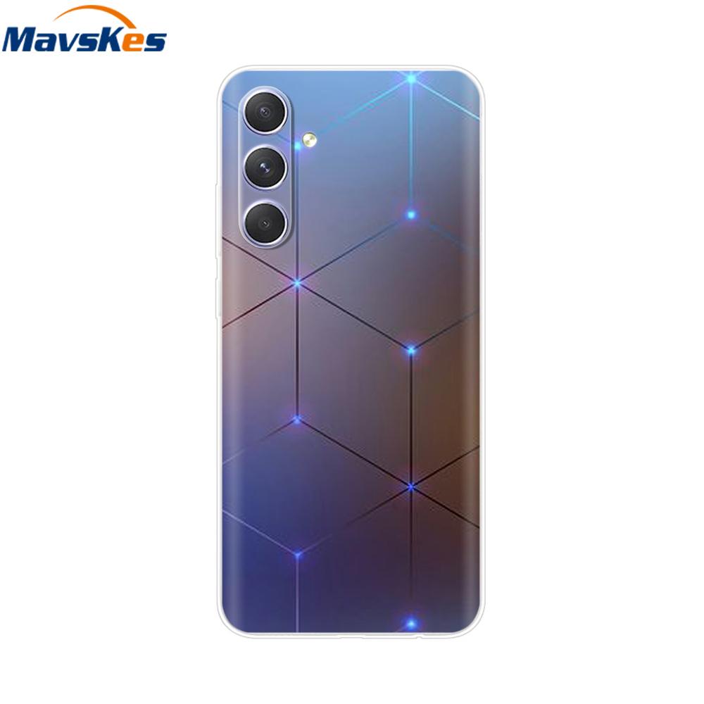 Shockproof Clear Silicone Soft Phone Back Case For Samsung Galaxy A55 5G SM-A556V A 55 Cases Cover Coque Shell Bags Mask Fundas