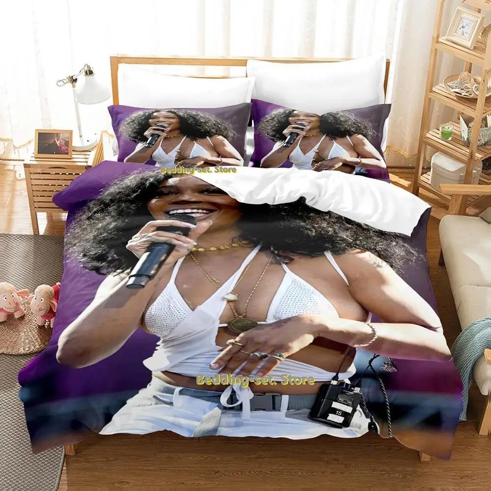 Popular SZA Bedding Set Single Twin Full Queen King Size Bed Set Adult Kid Bedroom Duvetcover Sets Anime parure de lit Bed