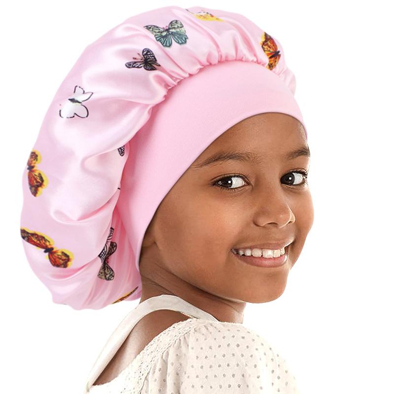 

Vibrant Colorful Print Satin Sleep Cap for Women, Beauty Hair Protection Bonnet, Soft Silky Nighttime Headwrap To Prevent Frizz One Size Fit Most