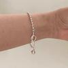 Korean Knotted Heart Round Beads Bracelet For Women Girl Simple Fashion New Jewelry Ladies Gift Party pulseras mujer