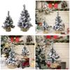 Realistic Snow Covered Christmas Tree Decoration Delicate Burlap Base Snowy Christmas Tree for Home & Office Festival