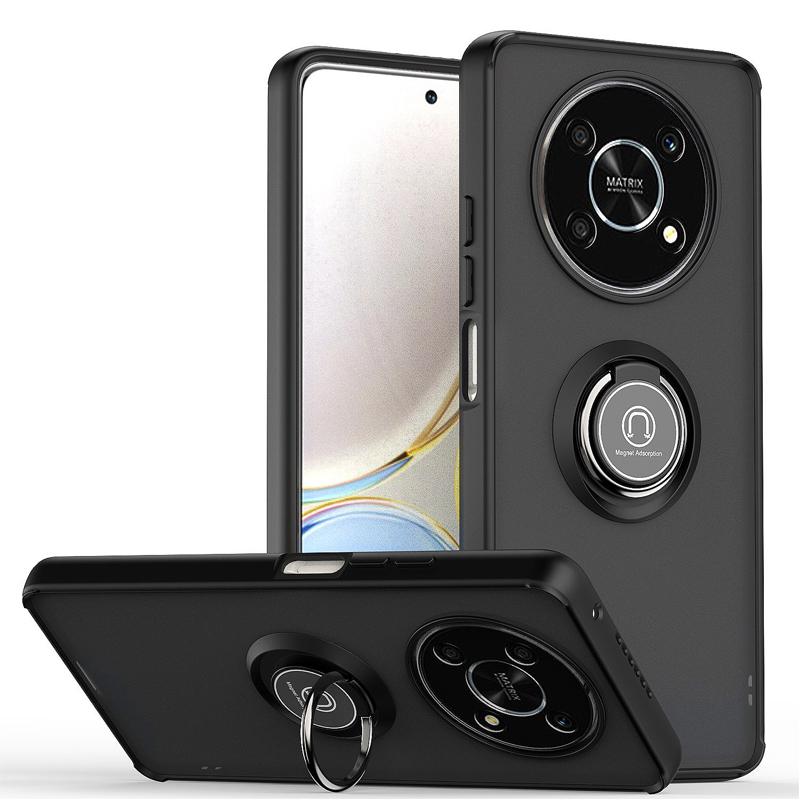 Shockproof Armor Case For Honor Magic 6 7 Pro Magnetic Stand Fold Ring Phone Holder Cases For Honor Magic 7 Lite X9C Matte Cover