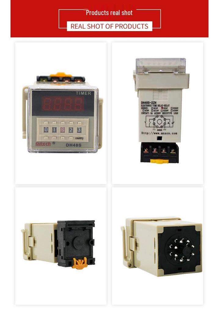24V Digital Display Power-on Delay Timer DH48S-2ZH